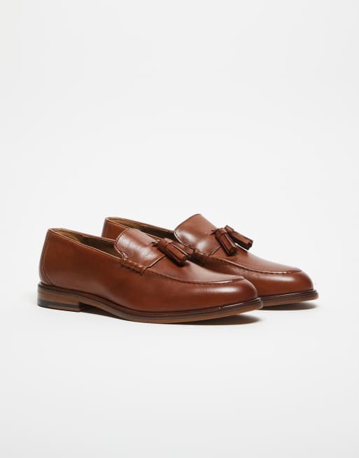 Walk London - Putney - Mocassini con nappe in pelle color cuoio, 4 di 5