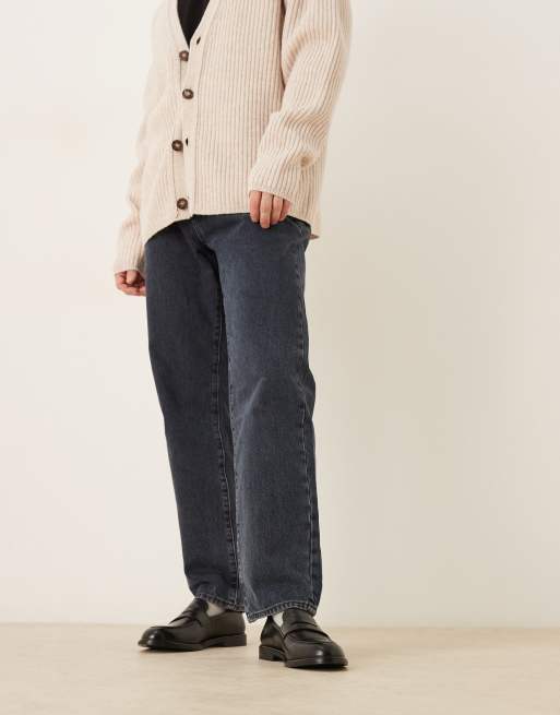 Walk London - Putney - Mocassini neri in pelle con mascherina, 3 di 4