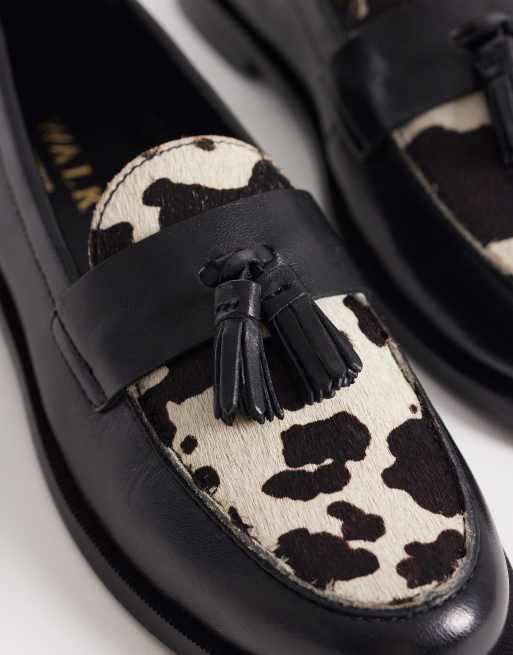Walk London – Rhea – Komönstrade loafers med tofsar, 4 av 4
