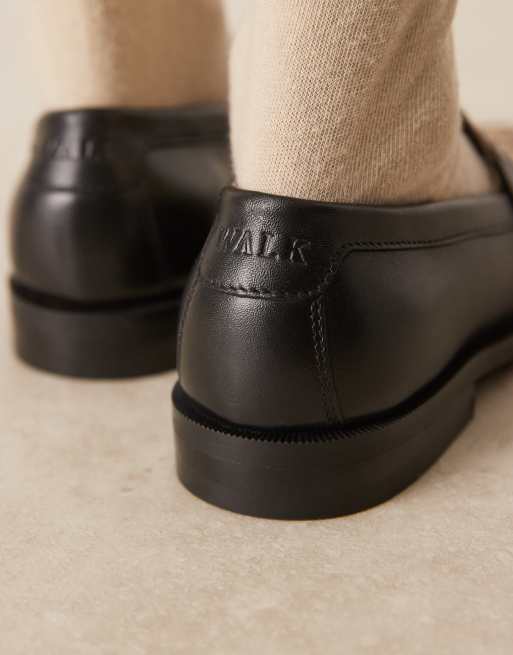 Walk London Rhea Saddle loafer in zebra print , 3 of 4