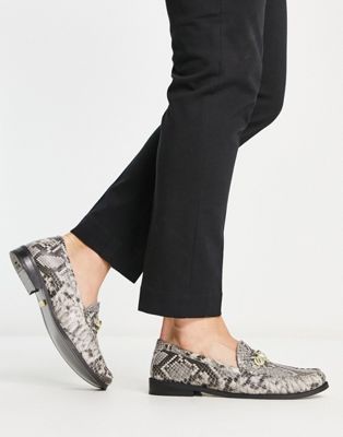  riva chain loafers  snake 