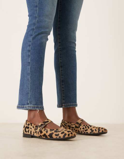 Walk London – Rose – Leopardmönstrade ballerinaskor, 4 av 4