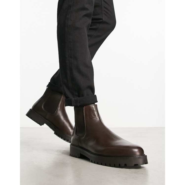 Zign chunky chelsea boots sale