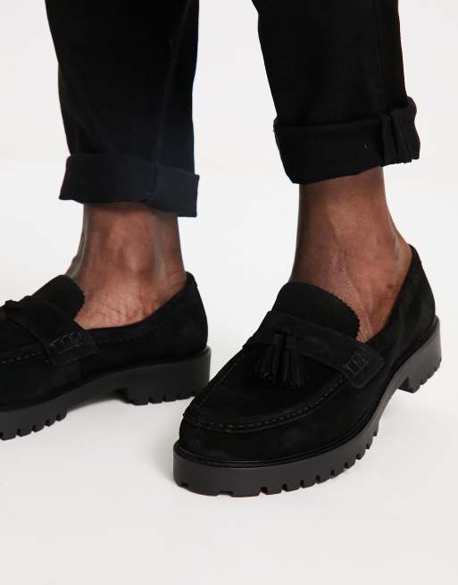 Chunky on sale suede loafers