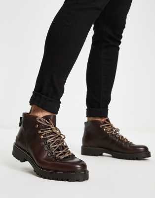 Walk London sean hiker boots in brown leather Smart Closet