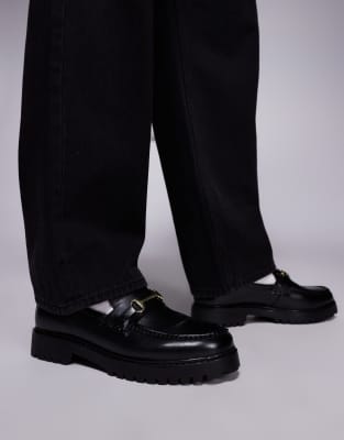  Sean trim loafer  leather