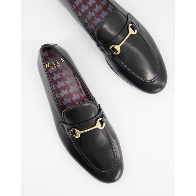 Scarpe, Stivali e Sneakers RV29R Walk London - Terry - Mocassini in pelle nera con barretta