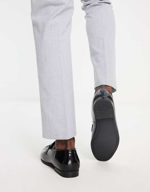 Walk London Terry snaffle loafers in black leather , 2 of 4