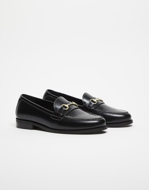 Walk London – Torbole – Czarne loafersy z ozdobnym wędzidełkiem, 4 z 5