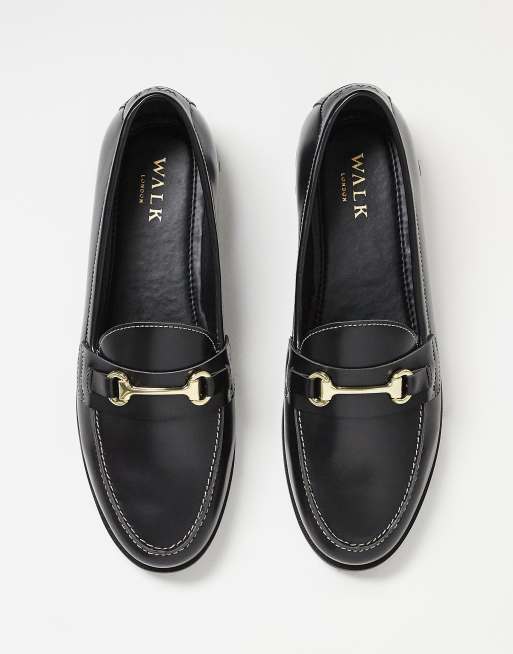 Walk London – Torbole – Czarne loafersy z ozdobnym wędzidełkiem, 5 z 5