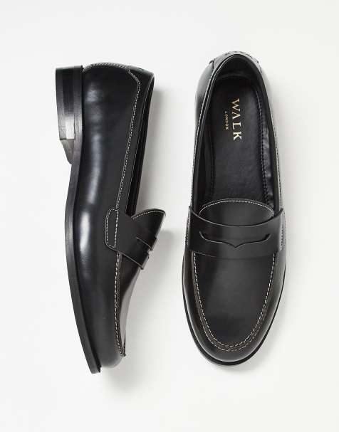 Walk London – Torbole – Loafer in Schwarz mit Stegdetail - view 1