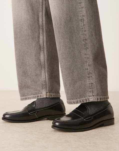 Walk London - Torbole Saddle - Loafers in zwart - view 1