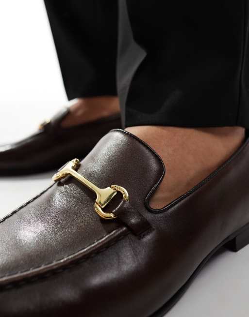  Walk London Trent Trim Loafers In Brown Leather, 3 of 4