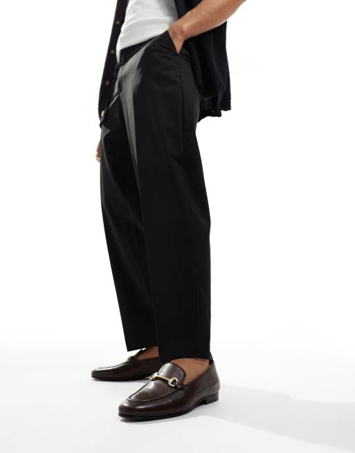  Walk London Trent Trim Loafers In Brown Leather, 4 of 4