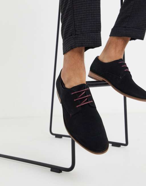 Walk London tribute brogues derby in black suede