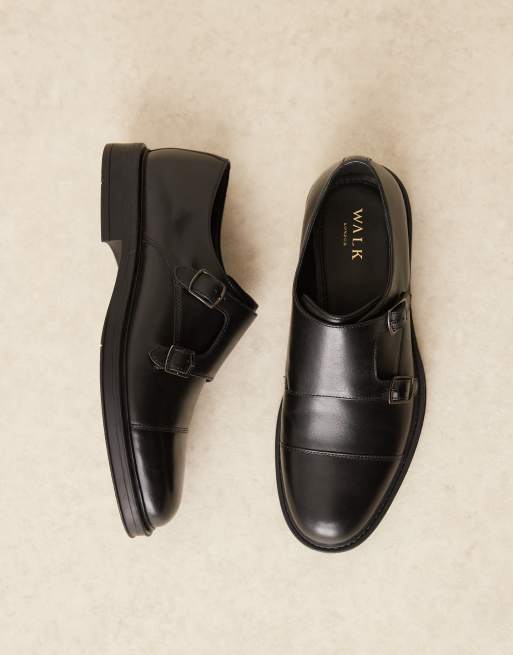 WALK London - VIncent - Gespschoenen van leer in zwart, 2 van 4