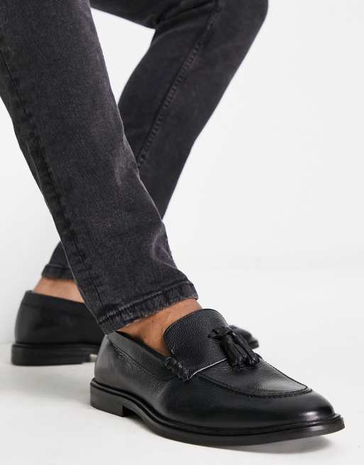 Walk London – West – Loafers i strukturerat läder med tofs