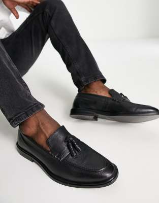  west tassel loafers  pebble leather