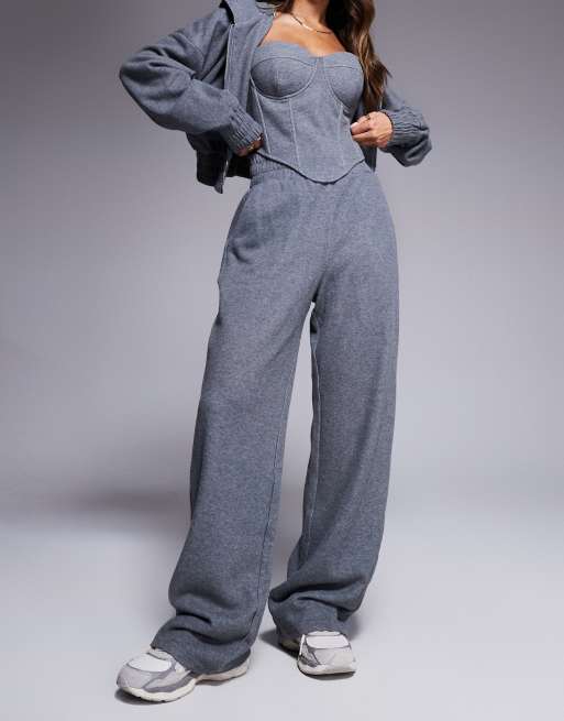 Wander Doll - Constance - Joggingbroek met wijde pijpen in antraciet, deel van co-ord set, 3 van 5