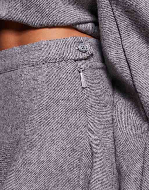 Wanderdoll Blair tailored pleated mini skirt in gray - part of a set, 5 of 5