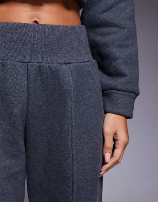 Wanderdoll - Hattie - Pantalon d'ensemble ample et ajusté à plis nervurés en coton mélangé - Anthracite, 3 de 5