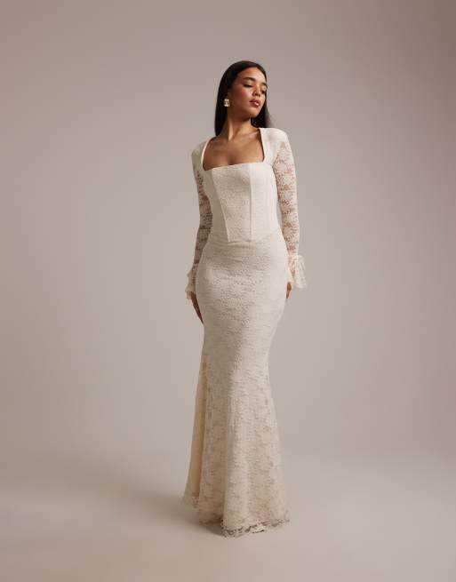 long dress pretty Peach Floral Maxi Dress | Ruffle Style main image 1