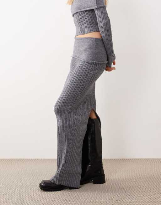 todayful】Layered Knit Skirt charcoal TODAYFUL トゥデイフル