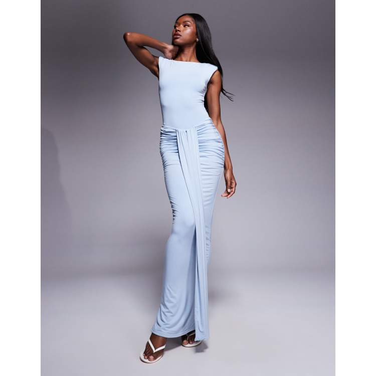 Wanderdoll Nara structured slinky shoulder pad bodysuit and