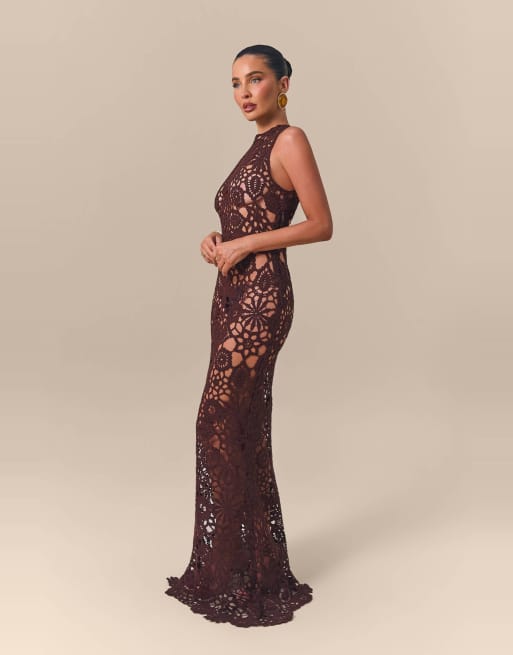 Wanderdoll x Emma Milton Capria crochet lace high neck sleeveless
