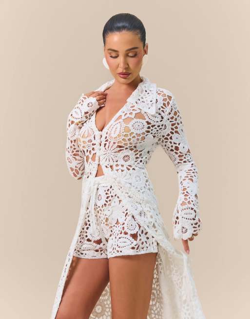 Wanderdoll x Emma Milton Kaiya premium flower lace crochet knit