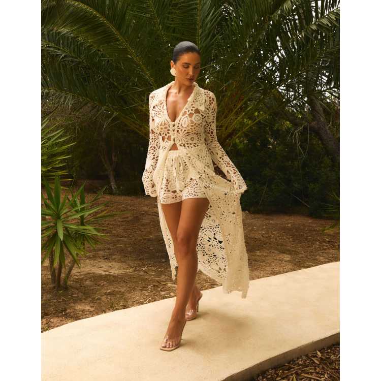 Wanderdoll x Emma Milton Kaiya premium lace crochet knit collared