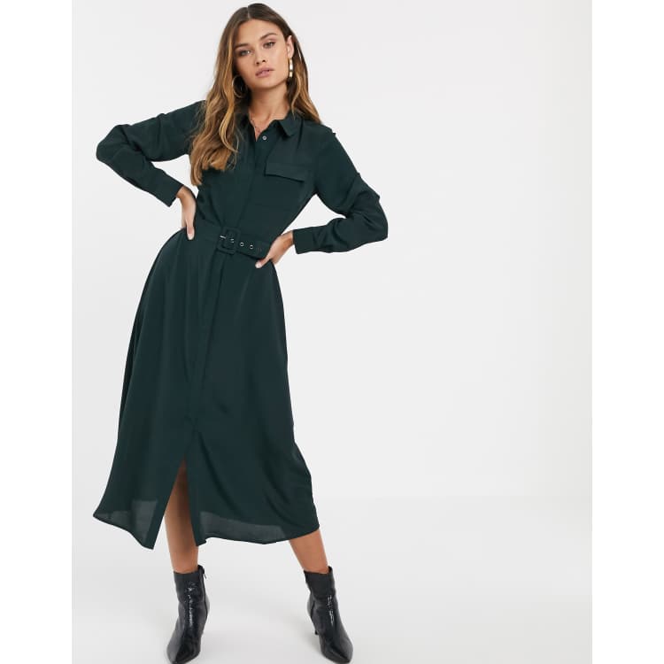 Warehouse bee store midi shirt dress