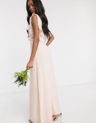 blush chiffon wrap