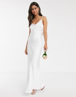 white cami maxi dress