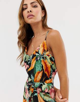 warehouse tropical jumpsuit