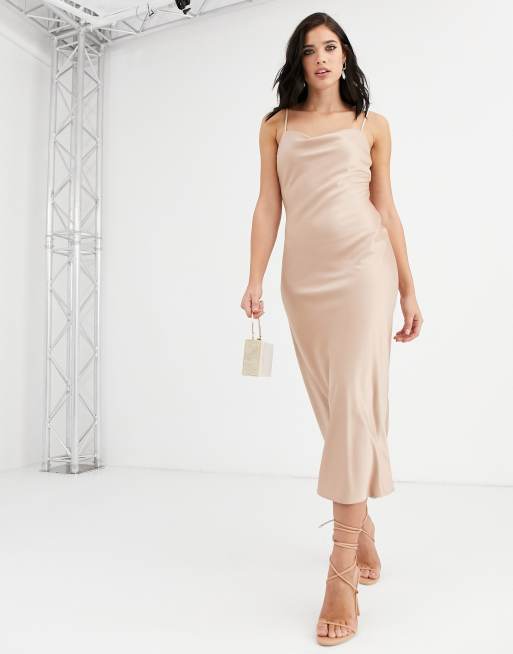 warehouse satin dress