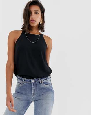 asos black cami