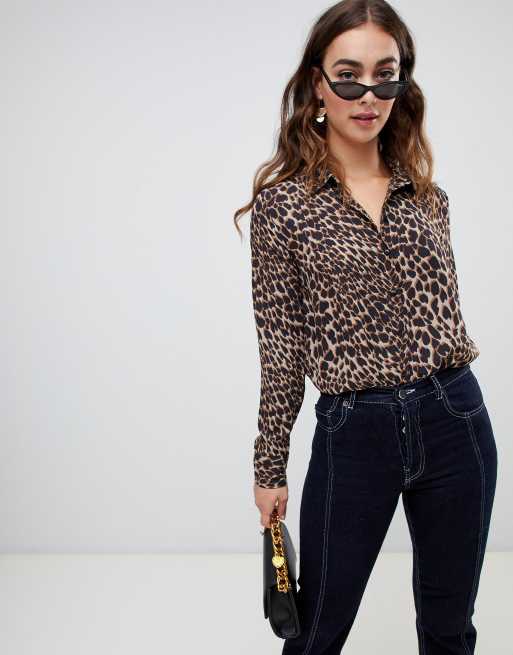 Warehouse - Camicia con stampa maculata