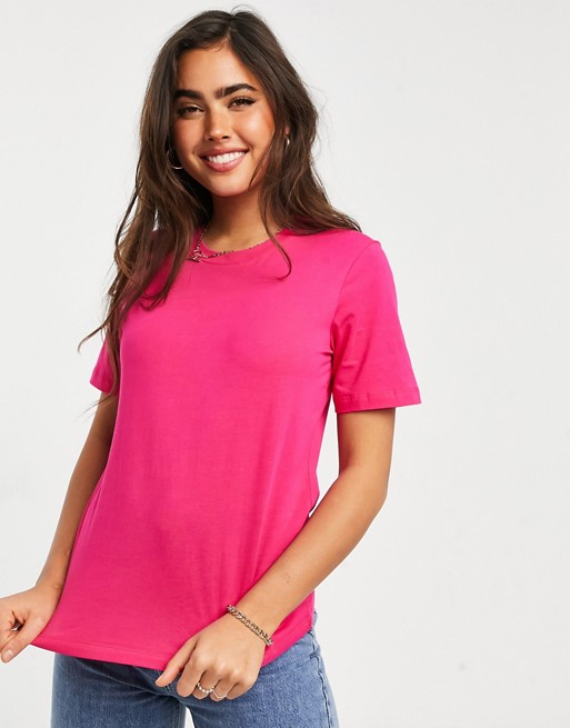 Warehouse casual fit t-shirt in pink