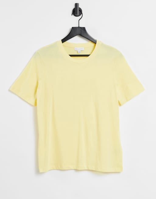 Warehouse - Citrongul T-shirt i afslappet pasform