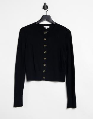 warehouse black cardigan