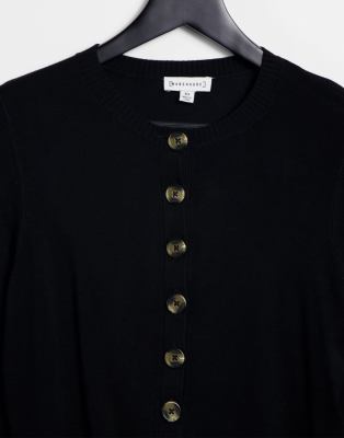 warehouse black cardigan