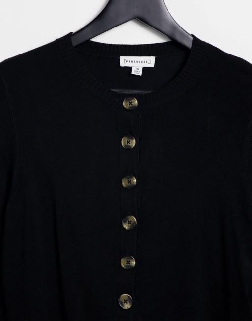 Warehouse 2025 black cardigan