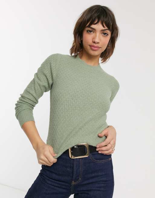 Warehouse 2025 green jumper