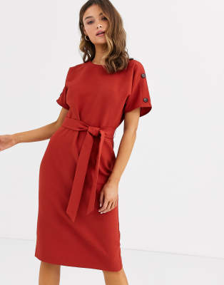 warehouse crinkle dress