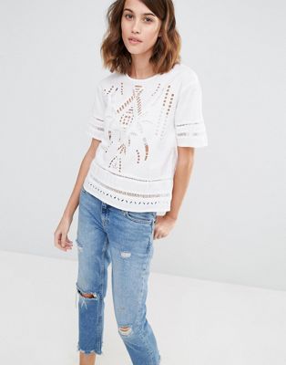 embroidered top asos