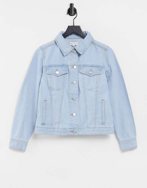 Warehouse denim jacket in light wash denim