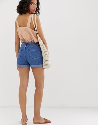 warehouse denim shorts