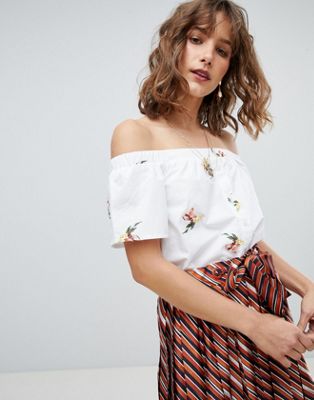 embroidered top asos