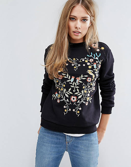 Warehouse Embroidered Sweater | ASOS